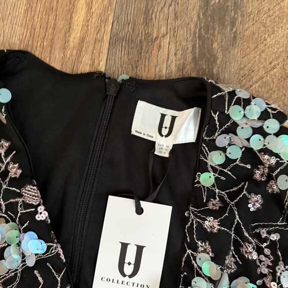 Forever Unique Mermaid Sequin Dress 6 NWT - Picture 4 of 5